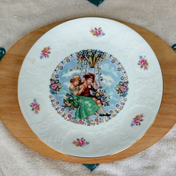 💓My Valentine Day Plate Bone China Vintage 1980 Royal Doulton